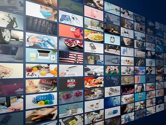 TV advertising  abstract image